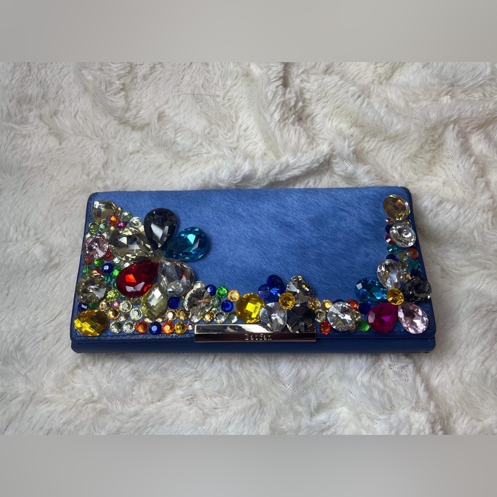 Gaofan blue clutch wallet
